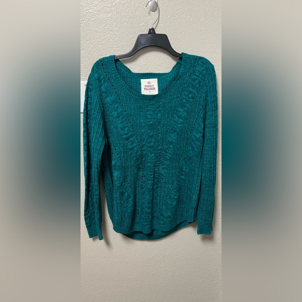Teal pullover sweater